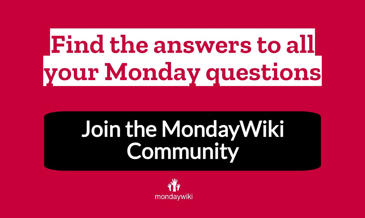 join the MondayWiki commmunity