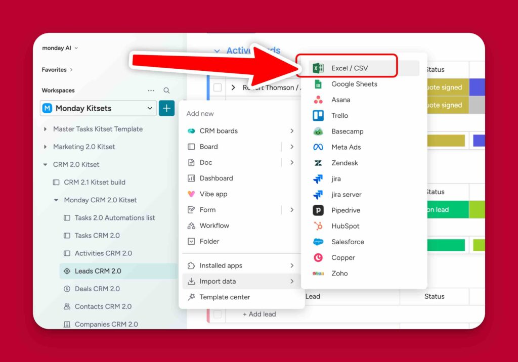 import data from Excel