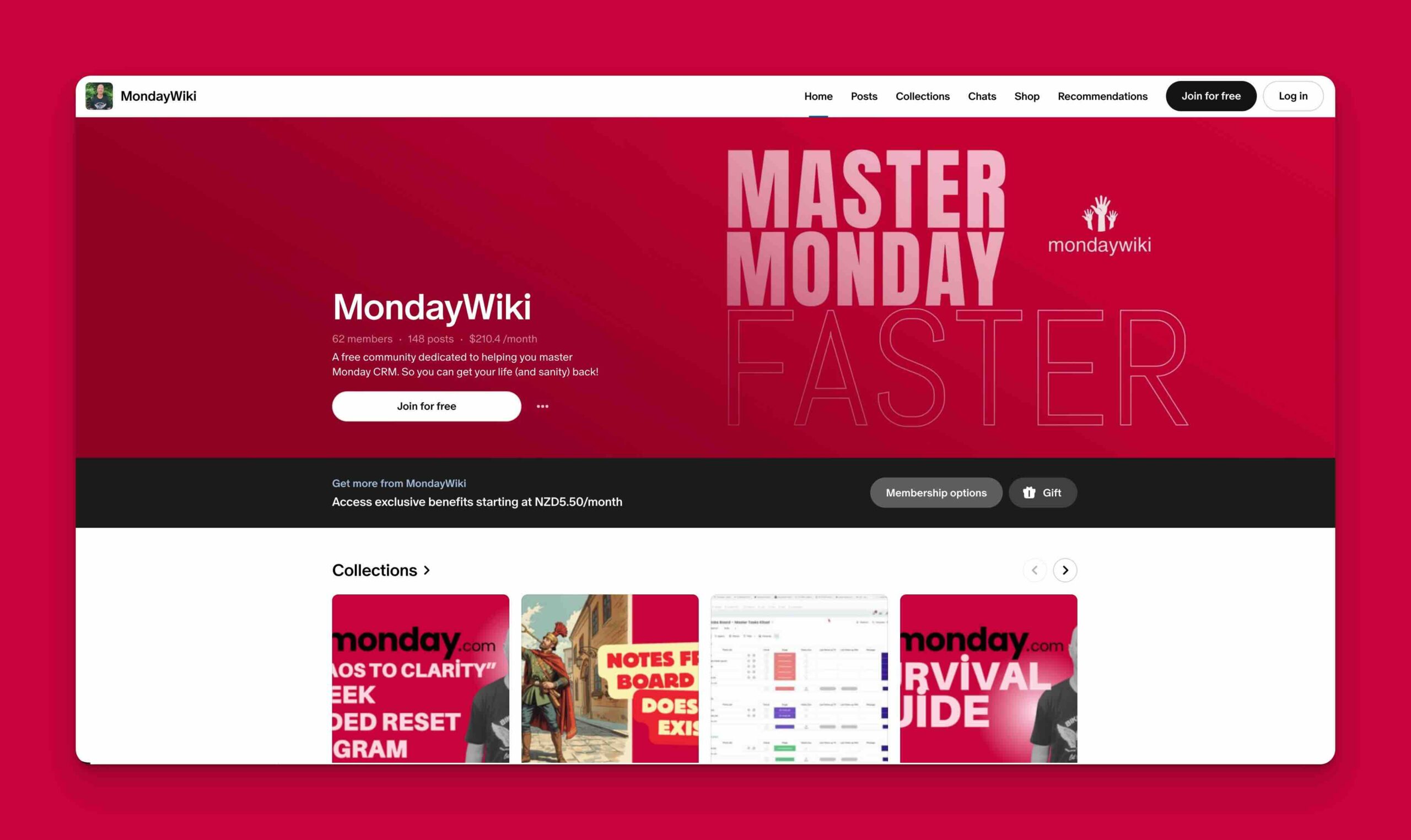 mondaywiki community home page